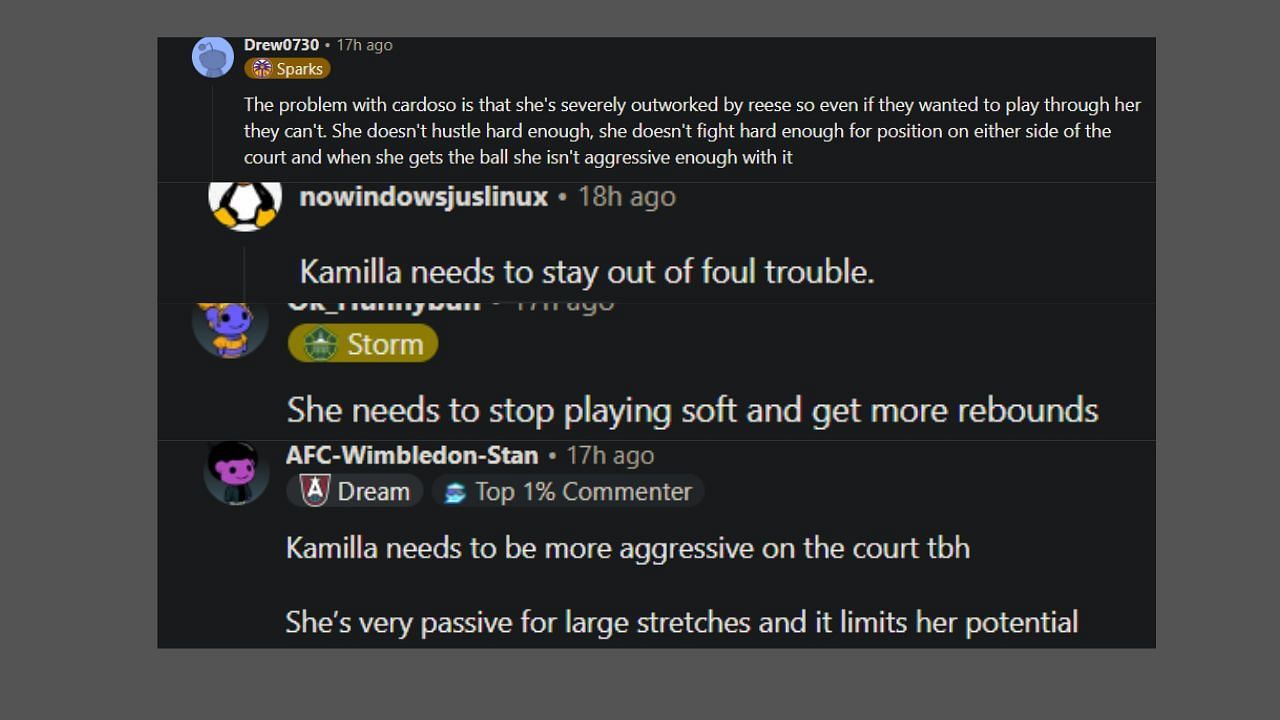 Fans comment on the idea of Sky trading Cardoso.